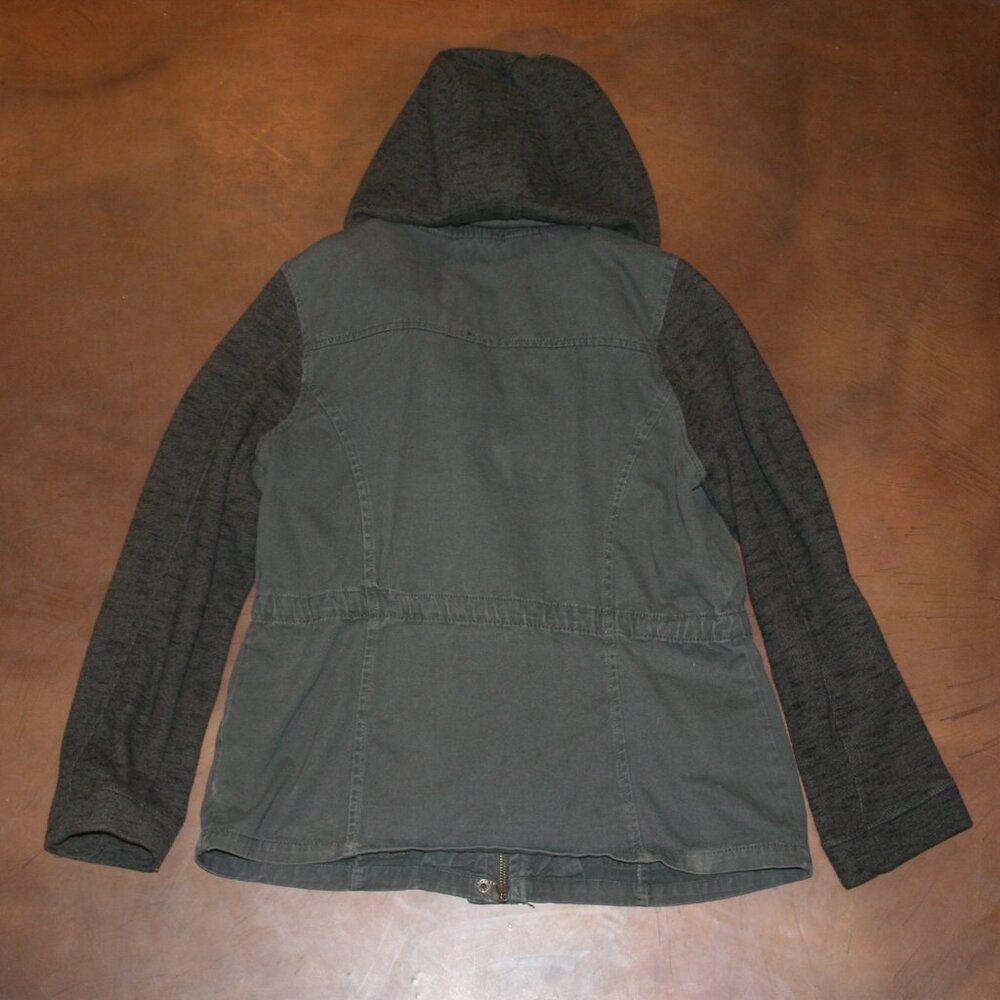 Ashley By 26 International Large Green Hooded Utility Jacket Chest: 42" Military - Picture 8 of 8
